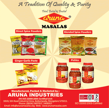Ad for Aruna Masala